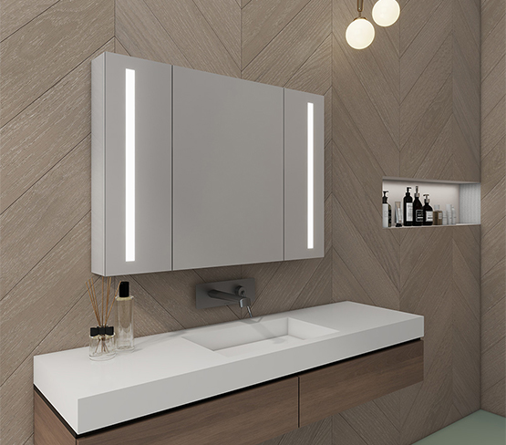 2 way Install Chassical Mirror Cabinet