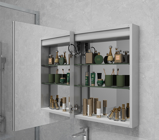 Single Door Lighted Mirror cabinet