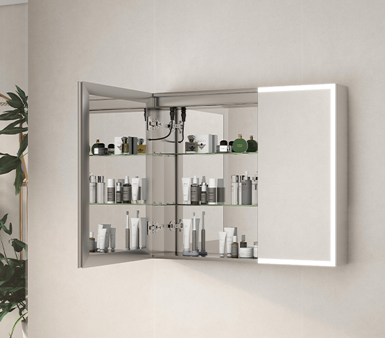 Soft Close LED Mirror Cabinet