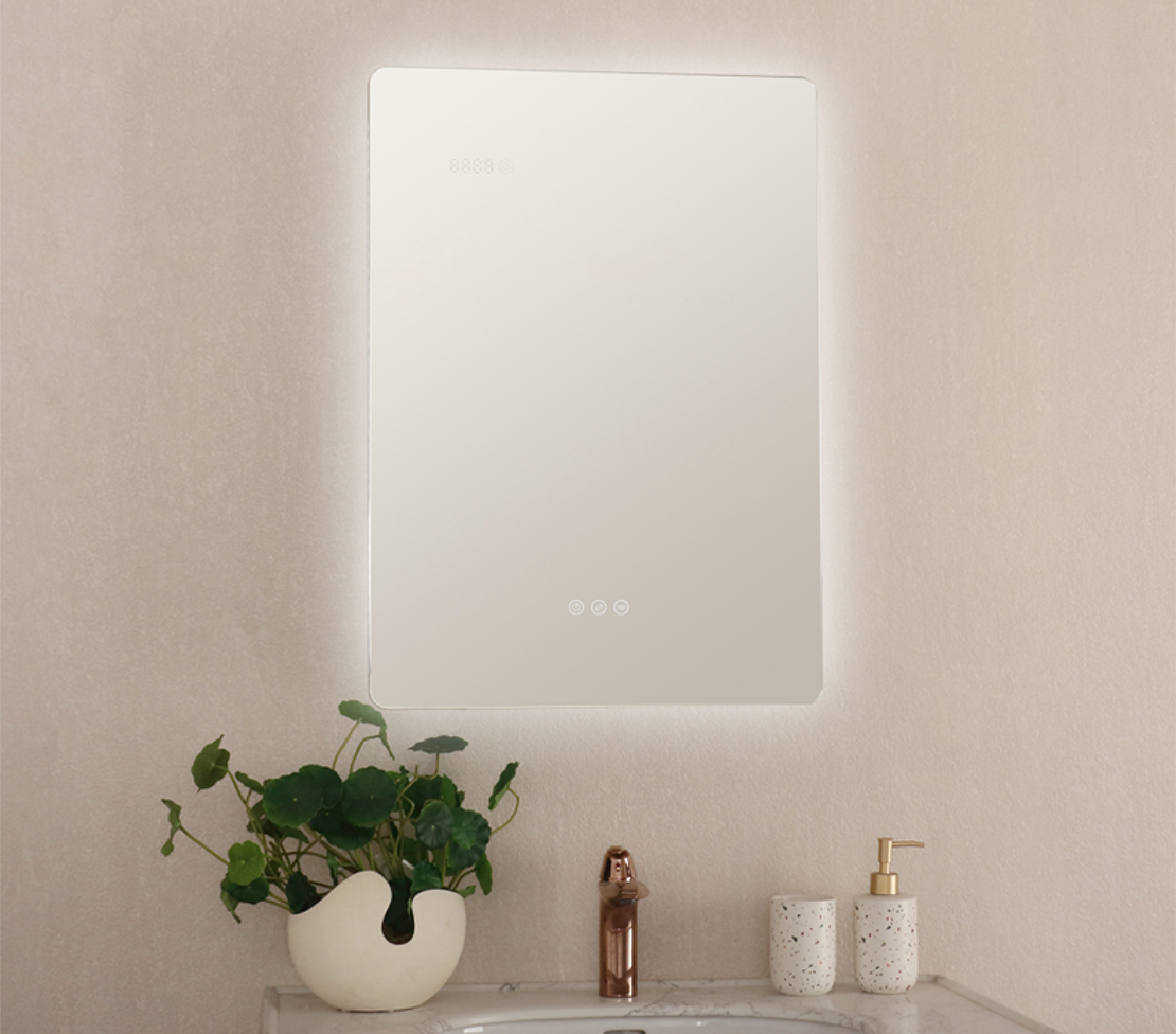 Halo Backlit Bathroom Mirror Cabinet