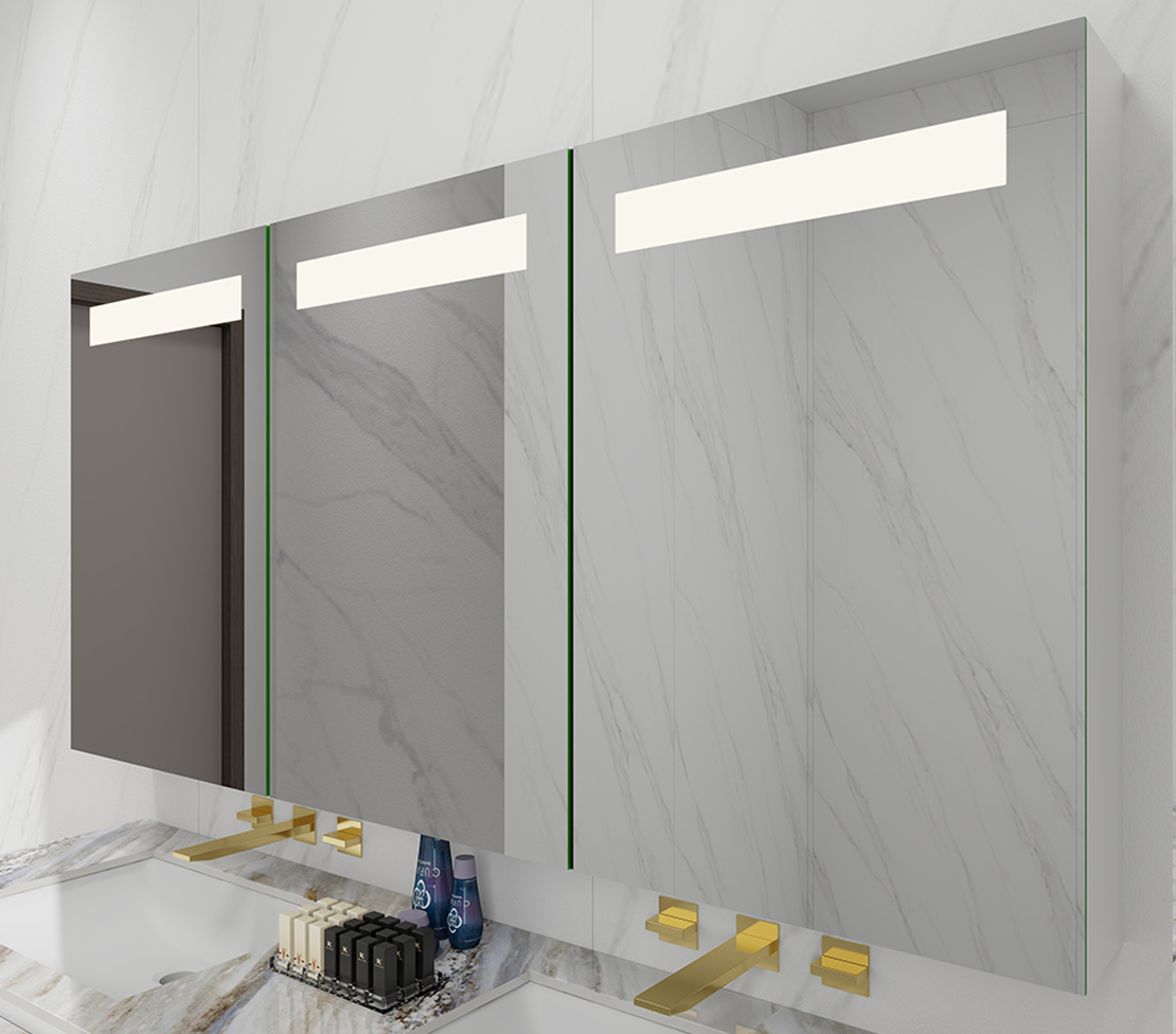 Three doors Classics LED Bathroom Cabinet