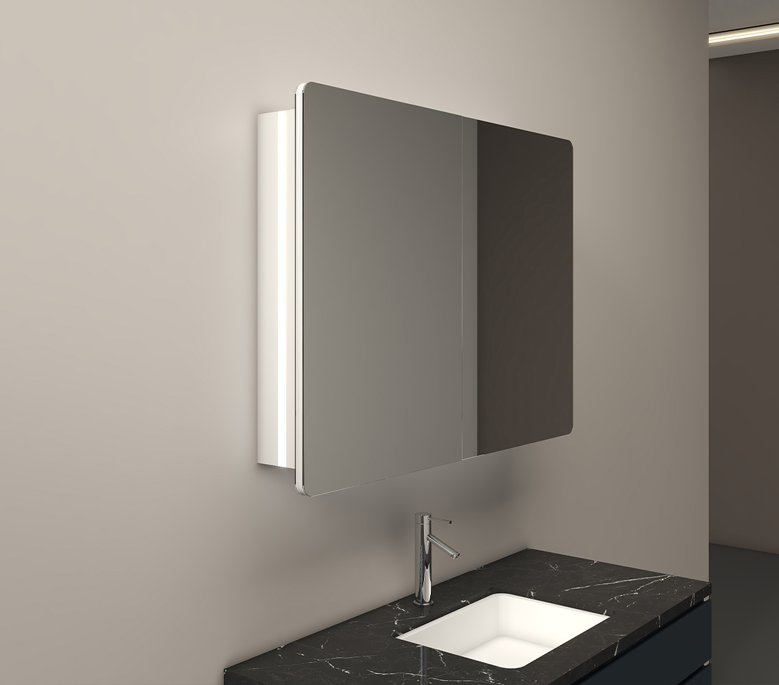 Halo Lighted Bathroom Medicine Cabinet